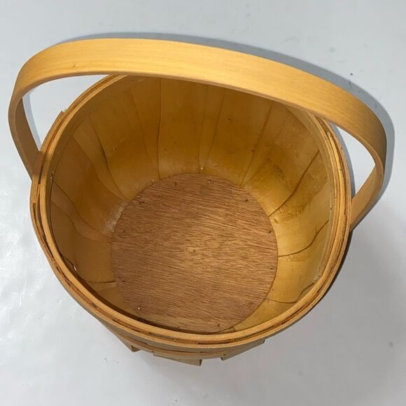 Set 3 Wooden Bamboo Basket With
 Handle - Picture 13 of 16